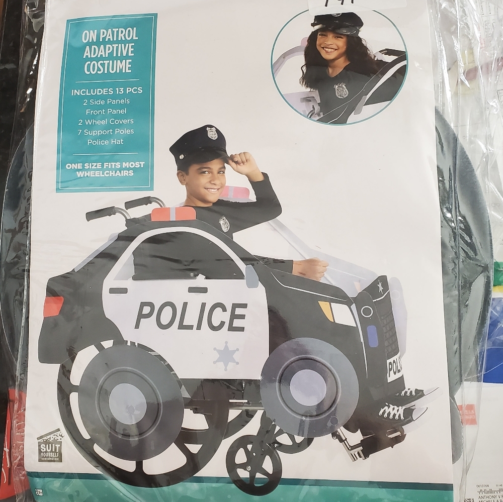 NWT, On Patrol Adaptive Costume, Wheelchair, Halloween